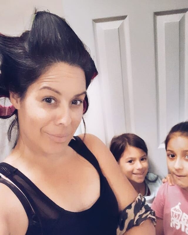 My girls and I had a mini spa day this afternoon. I put hair rollers in to hang out at home and my dear daughters told me my rollers made me look like a grandma 🤦‍♀️
.
There's something about wearing hair rollers that, even when they are still in, make me feel glam. I felt like a 50's housewife today while they were setting and I did in fact think about my grandma💟 I also looked in the mirror and saw my own mother in my reflection, who is every bit a #glamma .
So go ahead and tell me I look like a grandma. I don't mind 😁💅
#notwithoutmycoffee